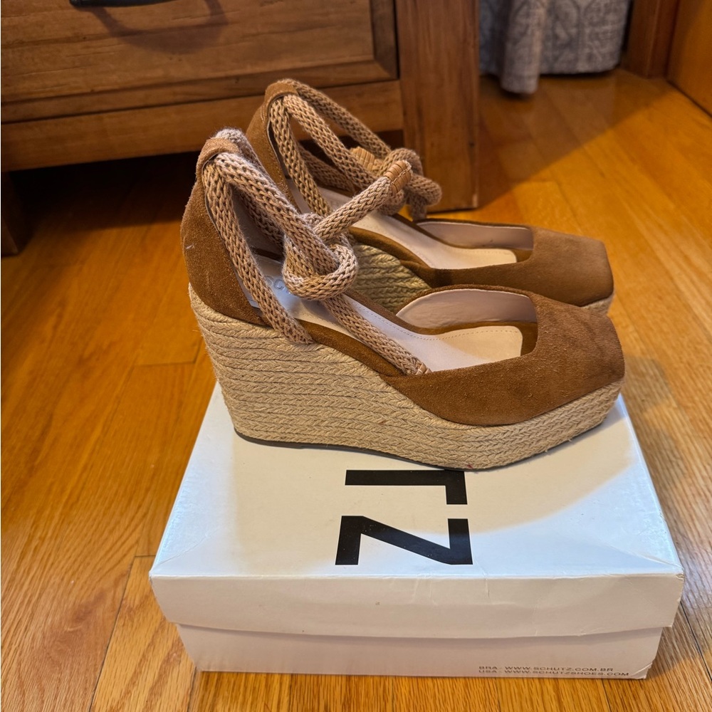 Brown Wedge Espadrilles